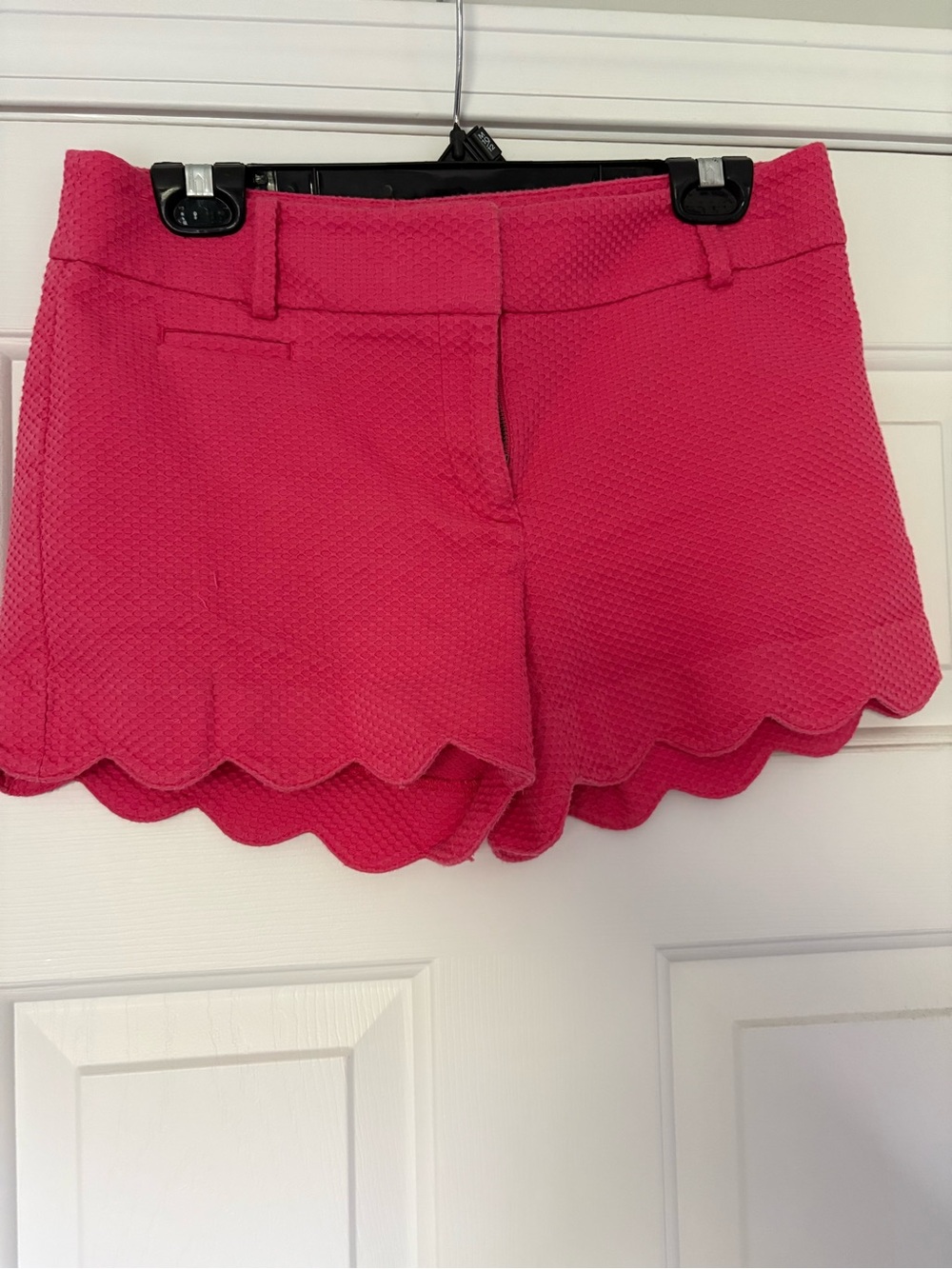 LOFT Hot Pink Scalloped Hem Shorts